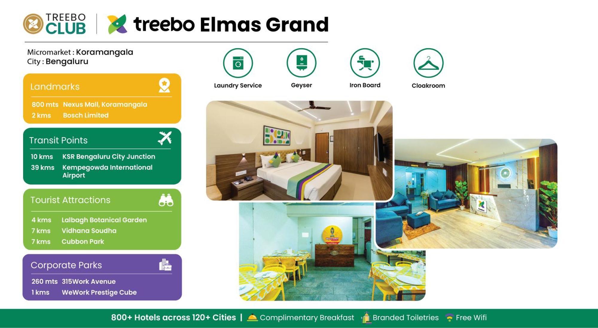 Treebo Elmas Grand Hotell Bangalore Exteriör bild